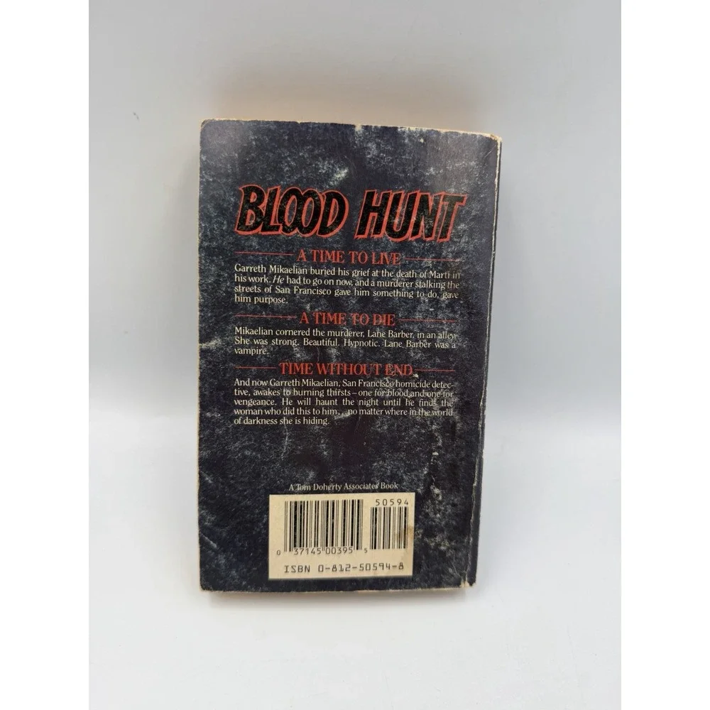 Blood Hunt Lee Killough 1987 Vintage TOR Horror Paperback Vampire Novel